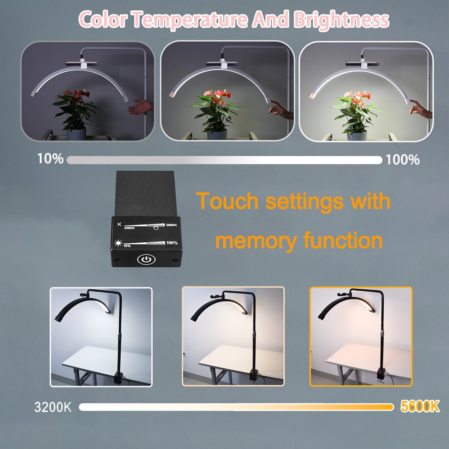 FOSOTO FT - Y11 40W Half - Moon light Led Nail Lamp Desktop Arch Ring Led Lights Manicure Lamp Nail Art Light for Lash Eyelash Extensio - FOSOTOFOSOTO FT - Y11 40W Half - Moon light Led Nail Lamp Desktop Arch Ring Led Lights Manicure Lamp Nail Art Light for Lash Eyelash Extensio