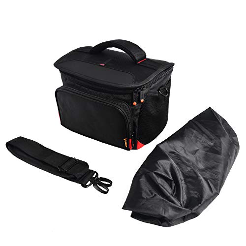 FOSOTO Shockproof DSLR Camera Shoulder Bag Case Compatible for Canon EOS T5i T6 T7i 5D 6D, Nikon D3400 D5600 D7200 D750 D610, Sony A99 Olympus Fujifilm Pentax