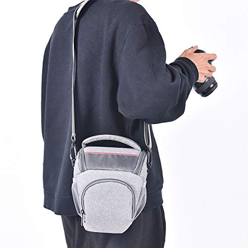 FOSOTO Compact DSLR Camera Bag Shoulder Crossbody Case Compatible for Canon EOS Rebel T6 T7 T8i T100 SL3 XTi 4000D 2000D Nikon D5600 D3400 D3500 Pentax K - 70 Olympus E - M10 with Waterproof Rain Cover - FOSOTOFOSOTO Compact DSLR Camera Bag Shoulder Crossbody Case Compatible for Canon EOS Rebel T6 T7 T8i T100 SL3 XTi 4000D 2000D Nikon D5600 D3400 D3500 Pentax K - 70 Olympus E - M10 with Waterproof Rain Cover