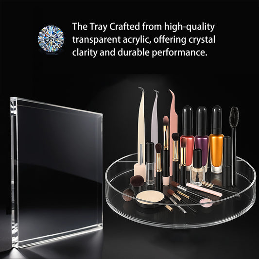 Transparent Storage Large Capacity Requires High Quality Tray For Half Moon Lamp Beauty Floor Lamp Tray Fosoto