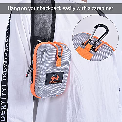 FOSOTO Carrying & Protective Digital Camera Case for Olympus Tough TG - 6 Panasonic Lumix ZS50 ZS60S DC - ZS70K ZS25 ZS7 ZS200 ZS100 ZS10 Fujifilm FinePix XP130 (Grey) - FOSOTOFOSOTO Carrying & Protective Digital Camera Case for Olympus Tough TG - 6 Panasonic Lumix ZS50 ZS60S DC - ZS70K ZS25 ZS7 ZS200 ZS100 ZS10 Fujifilm FinePix XP130 (Grey)