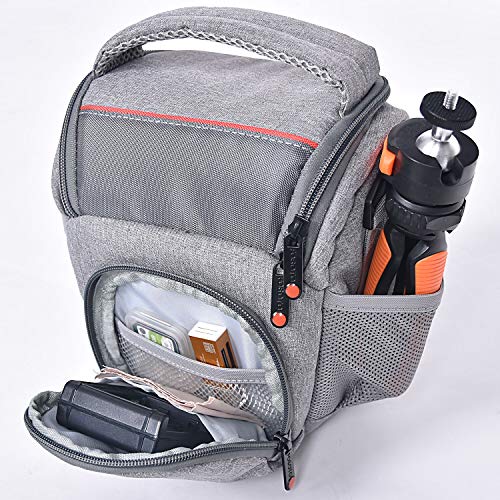 FOSOTO Compact DSLR Camera Bag Shoulder Crossbody Case Compatible for Canon EOS Rebel T6 T7 T8i T100 SL3 XTi 4000D 2000D Nikon D5600 D3400 D3500 Pentax K - 70 Olympus E - M10 with Waterproof Rain Cover - FOSOTOFOSOTO Compact DSLR Camera Bag Shoulder Crossbody Case Compatible for Canon EOS Rebel T6 T7 T8i T100 SL3 XTi 4000D 2000D Nikon D5600 D3400 D3500 Pentax K - 70 Olympus E - M10 with Waterproof Rain Cover