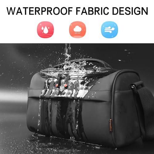FOSOTO DSLR Camera Bag,Single Shoulder Crossbody Bag Camera Case Compatible for Canon T7 T8 SL3 60D 650D 700D Nikon D5100 D90 D7200 Sony Olympus SLR Mirrorless Cameras and Lenses Water Resistant