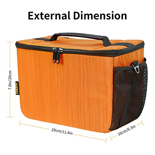 FOSOTO Camera Shoulder Crossbody Bag Compatible for Canon Canon EOS Rebel T7 T8i T5i SL3 2000D 4000D 90D M50 Mark II Nikon D3500 D7500 D5500 D40 DSLR/SLR - FOSOTOFOSOTO Camera Shoulder Crossbody Bag Compatible for Canon Canon EOS Rebel T7 T8i T5i SL3 2000D 4000D 90D M50 Mark II Nikon D3500 D7500 D5500 D40 DSLR/SLR