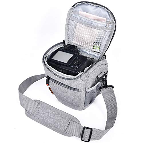 FOSOTO Compact DSLR Camera Bag Shoulder Crossbody Case Compatible for Canon EOS Rebel T6 T7 T8i T100 SL3 XTi 4000D 2000D Nikon D5600 D3400 D3500 Pentax K - 70 Olympus E - M10 with Waterproof Rain Cover - FOSOTOFOSOTO Compact DSLR Camera Bag Shoulder Crossbody Case Compatible for Canon EOS Rebel T6 T7 T8i T100 SL3 XTi 4000D 2000D Nikon D5600 D3400 D3500 Pentax K - 70 Olympus E - M10 with Waterproof Rain Cover