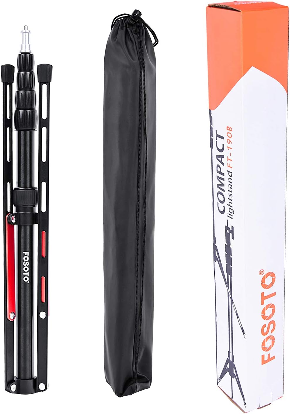 FOSOTO 7.2ft Aluminum Alloy Light Stand with Carry Bag