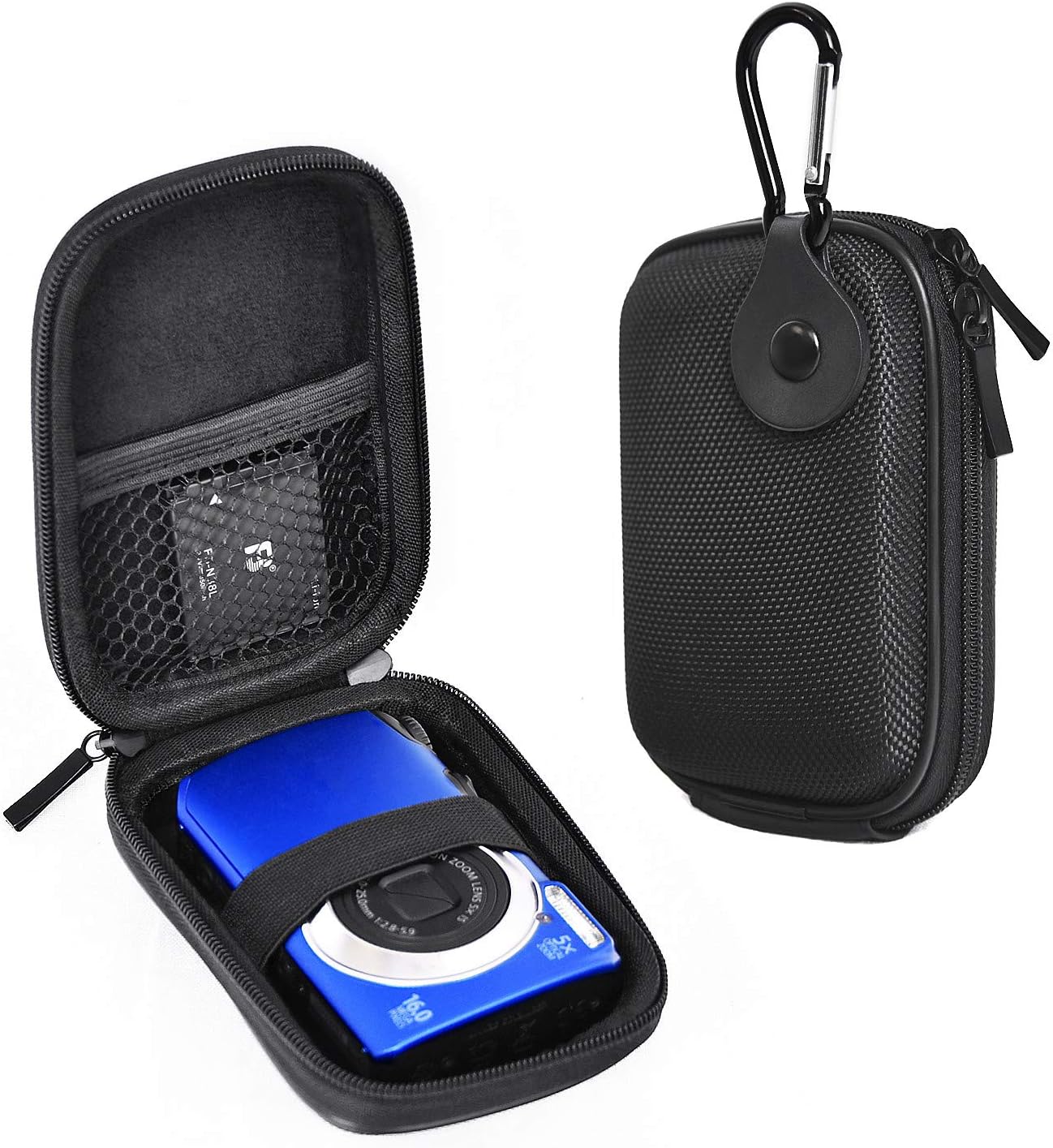 Étui rigide pour appareil photo compatible avec Coolpix S6800 S3700 S2900 L310, Canon PowerShot SX620 G9X ELPH 160 170 180 190, Sony DSC WX220 WX350 W830, Kodak PIXPRO Friendly Zoom FZ43 FZ53