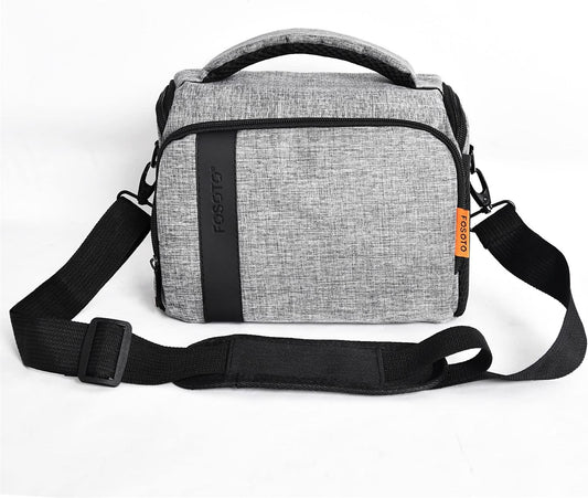 FOSOTO Waterproof DSLR Camera Bag Case,Shockproof Large Camera Lenses bags Compatible for Canon Rebel T7 2000D 4000D 700D 850D,Nikon D3500 D5600 D7500,Sony Photography Cases with Insert and Rain Cover