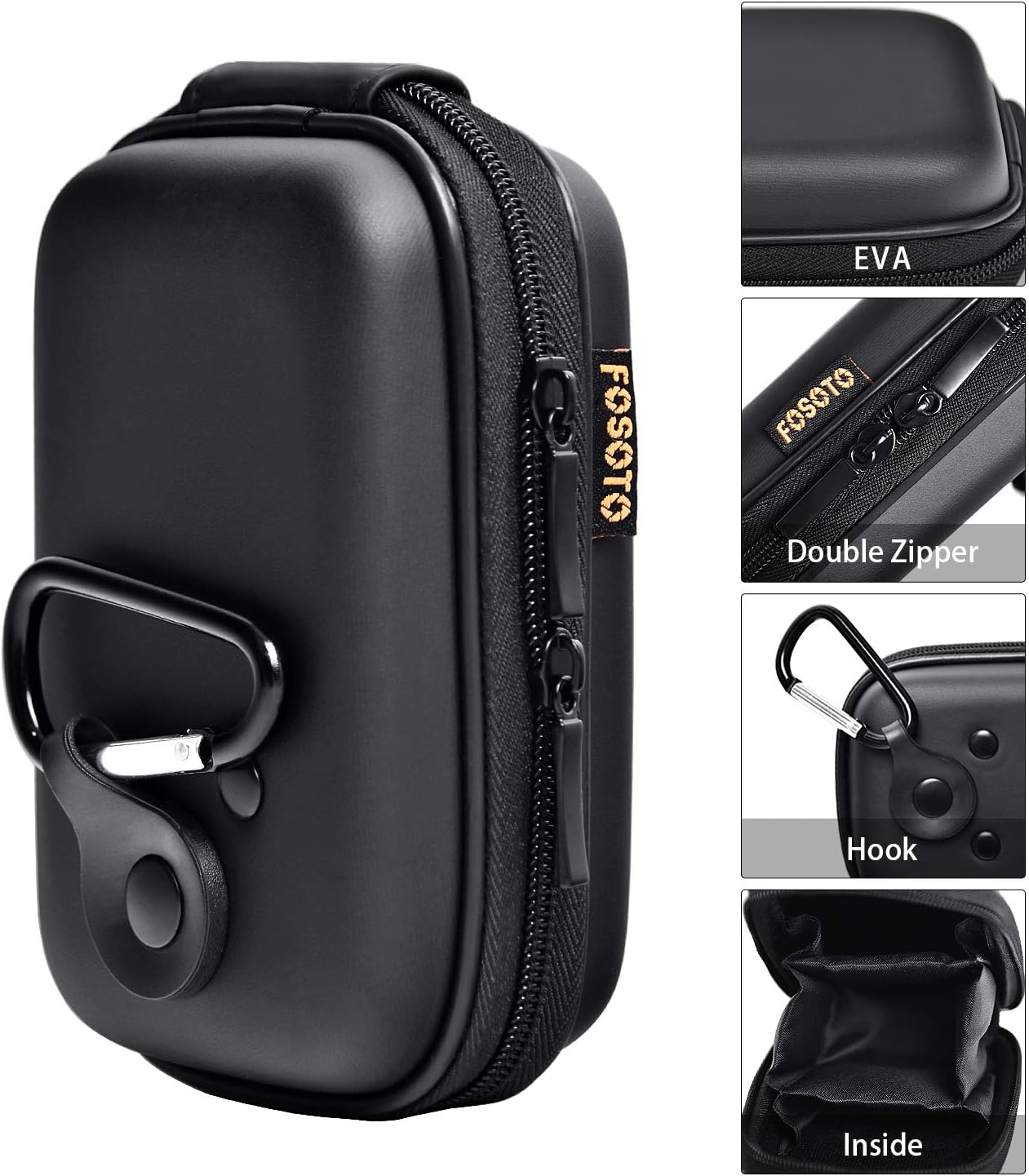 Étui compact antichoc pour appareil photo numérique compatible avec Sony W800 W830 WX500, Canon PowerShot SX620 HS G9 X, Nikon Coolpix A10 S6800, Panasonic Lumix DMC TZ8 ZS20 ZS7-par FOSOTO