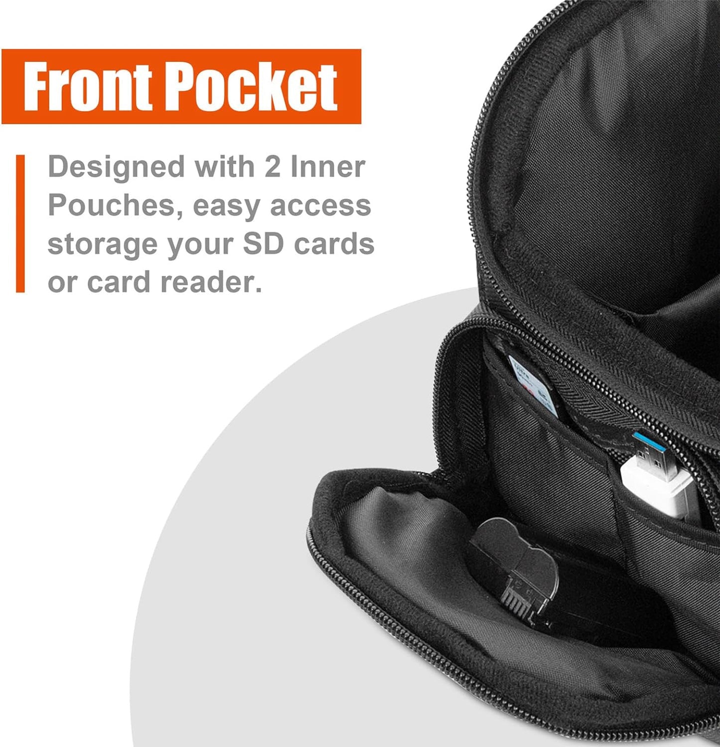 FOSOTO Single Shoulder Crossbody Compact Camera Bag