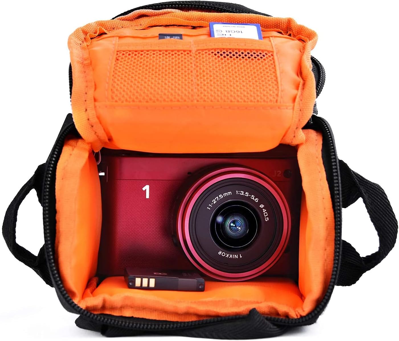 Étui pour appareil photo FOSOTO compatible avec Nikon L340 L330 B500 L840, Canon SX420 SX720 SX620 G7X, Sony A6000 A6300 a5100 NEX-6 W830 RX100 RX0M2, Panasonic GX85 ZS60 Long Zoom ou système compact