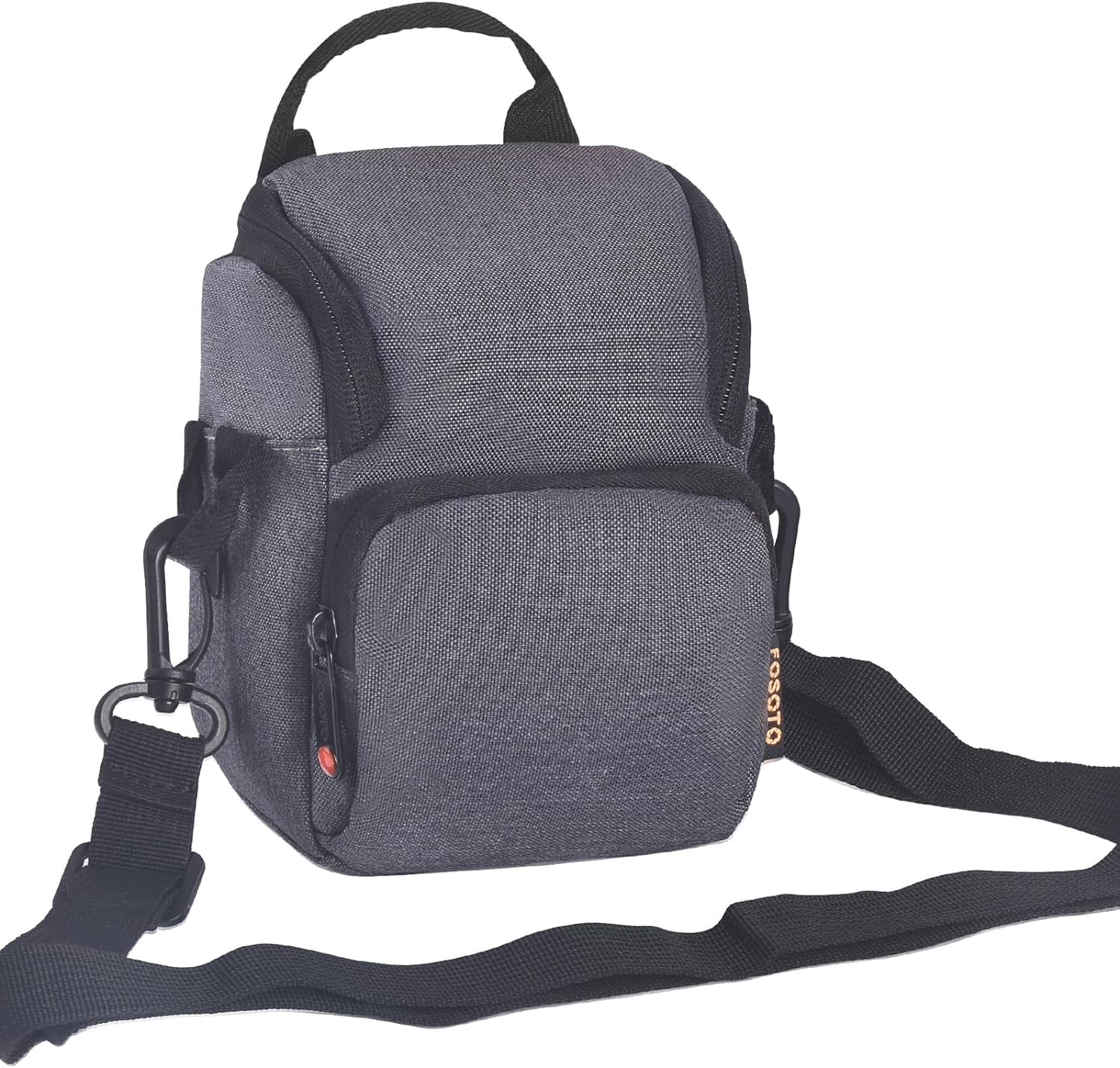 FOSOTO Sacoche pour appareil photo avec bandoulière compatible avec caméscope Canon EOS G7X VIXIA HF R700 R800, Panasonic Lumix DMC-TZ90 TZ80 TZ70 LX100 ZS100 GX7, Sony Nex-7 A6300, Nikon L340 L31 J5, Fujifil
