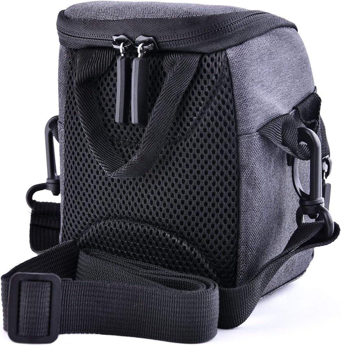 FOSOTO Sacoche pour appareil photo avec bandoulière compatible avec caméscope Canon EOS G7X VIXIA HF R700 R800, Panasonic Lumix DMC-TZ90 TZ80 TZ70 LX100 ZS100 GX7, Sony Nex-7 A6300, Nikon L340 L31 J5, Fujifil