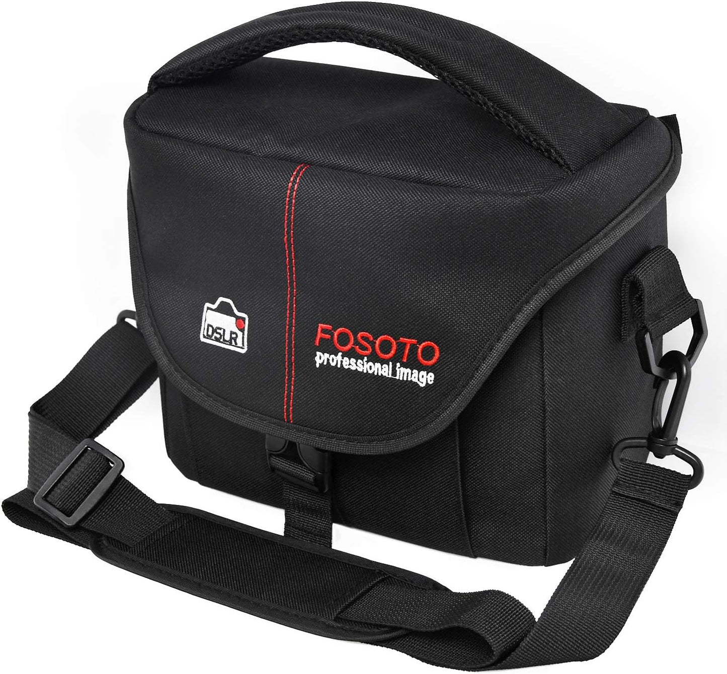 Étui pour appareil photo reflex numérique FOSOTO compatible avec Nikon D3400 D5500 D5600 D7200 D810 D750 D610 D60, Canon EOS T3 T4i T5i T6 T7 T7i SL1, Fuji X-T3 et plus