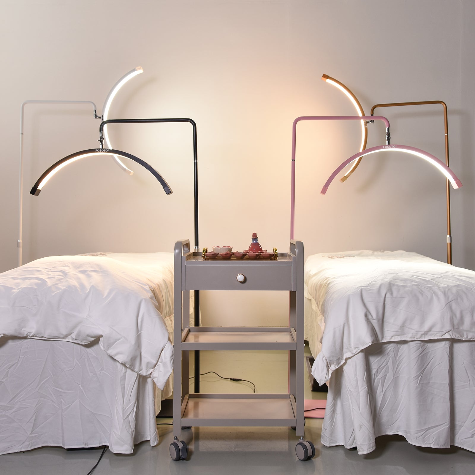 Fosoto Multifunctional Half Moon Lamp Video Ring Lash Light For Beauty Facials Salon Tatoo Live Stream Photography Photo TikTok - FOSOTOFosoto Multifunctional Half Moon Lamp Video Ring Lash Light For Beauty Facials Salon Tatoo Live Stream Photography Photo TikTok