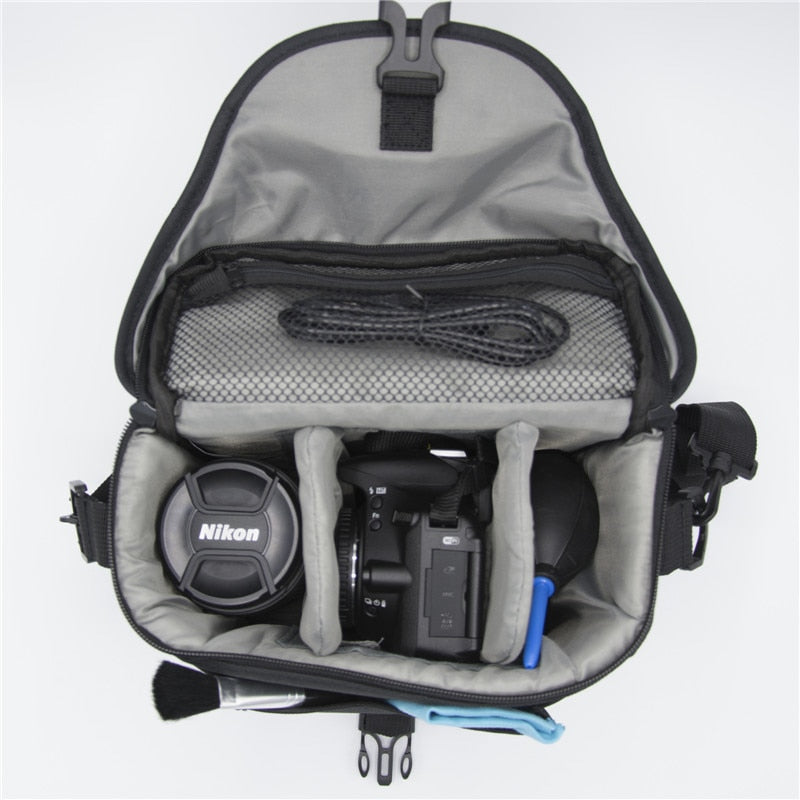fosoto Camera Bag Nylon Case Photo Video Photography Should Bags for Canon Nikon D3300 Sony Pentax Samsung Panasonic DSLR Camera