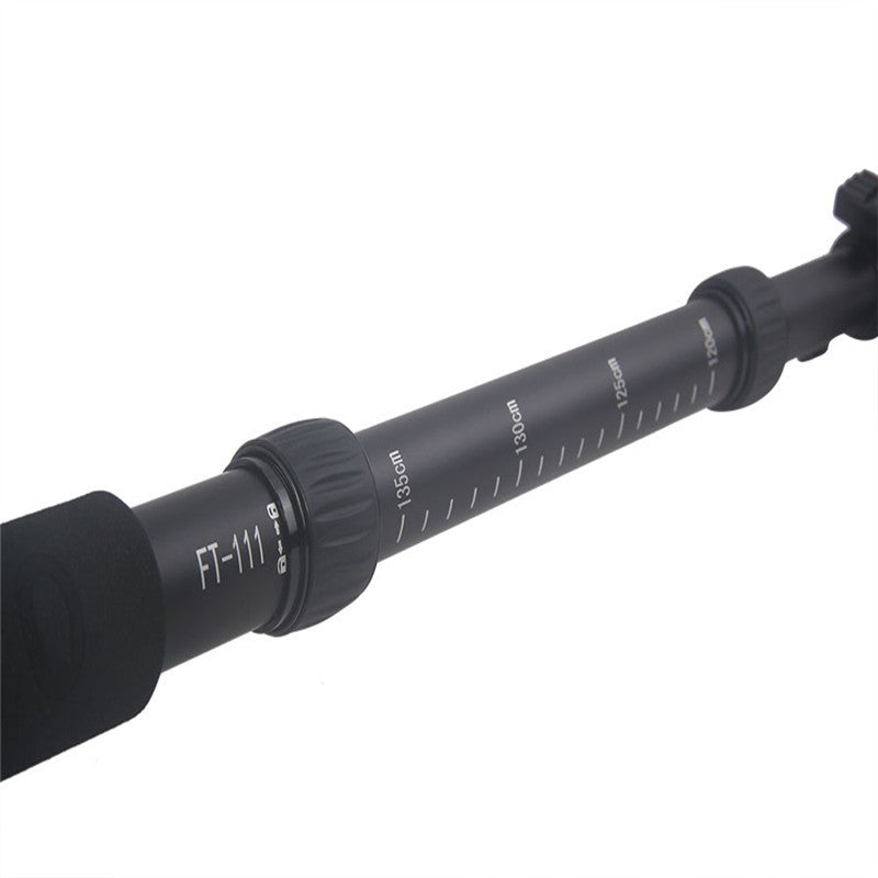 Fosoto FT-111 Trépied 1560 mm en aluminium pour appareil photo Unipod Monopod Flip Lock avec base à 3 pieds Mini trépied pour Canon Nikon DSLR Téléphone