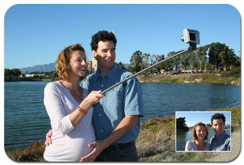 fosoto Extendable Self Portrait Selfie Handheld Stick Monopod with Tripod Mount Adapter for phone Gopro Hero Camera HD 1 2 3 3+