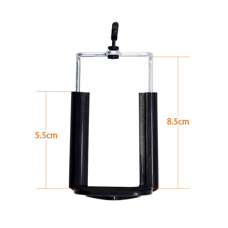 Support de téléphone portable rotatif et extensible fosoto pour selfie, clip de fixation pour trépied d'appareil photo de smartphone, adaptateur de montage monopode