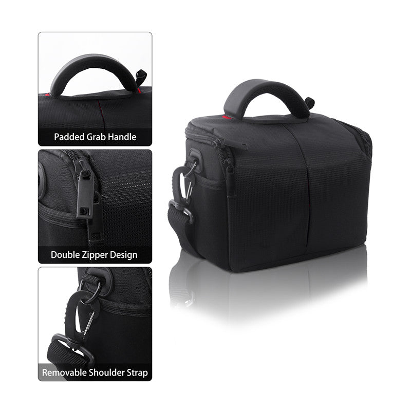 Sacoche pour appareil photo numérique reflex numérique fosoto, étui étanche pour photographie, vidéo, photo, sacs à bandoulière pour Canon SX410 SX400 Nikon L340 L330 L840