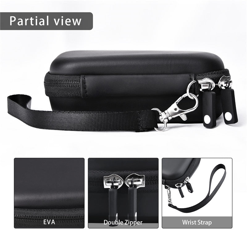 Fosoto Estuche portátil, funda de carcasa, bolsa de almacenamiento de transporte de viaje para impresora móvil Polaroid ZIP, impresora fotográfica portátil HP Sprocket