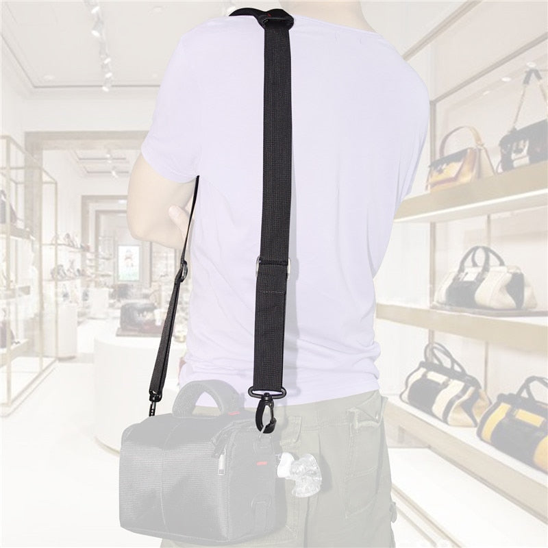 Bandoulière pour appareil photo fosoto avec double crochet pour appareil photo reflex numérique, sac vidéo, étui étanche, sac à main pour ordinateur portable, sacs messagers