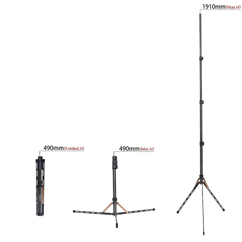 Fosoto Led Light Tripod Stand &1/4 Screw Bag Head Softbox For Photo Studio Ring Photographic Lighting Flash Umbrellas Reflector