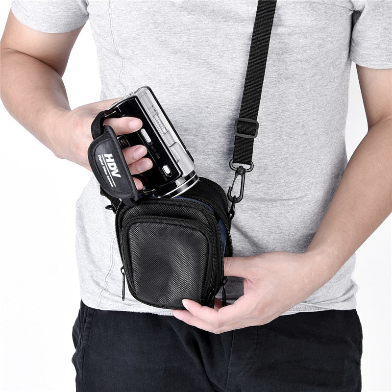 fosoto WeatherProof Camera Case Bag For Canon HDV-Z20 DV Bag For Panasonic Lumix DC TZ200 TZ90 DMC TZ100 For SONY PJ670 PJ675