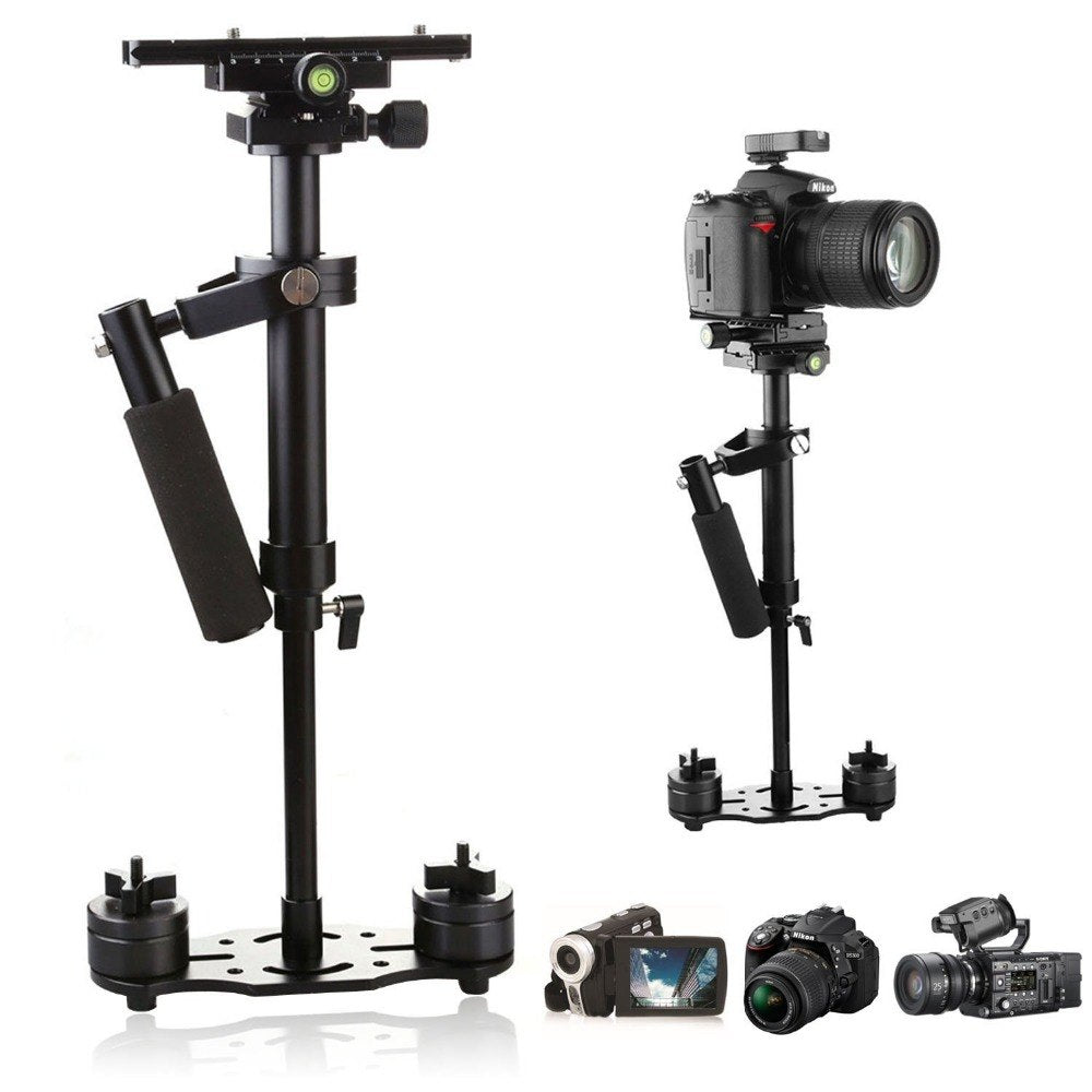 fosoto Portable S-60 60cm Aluminium Ally Handheld Stabilizer Steadicam for Camera Video DV DSLR load 0.5-3kg