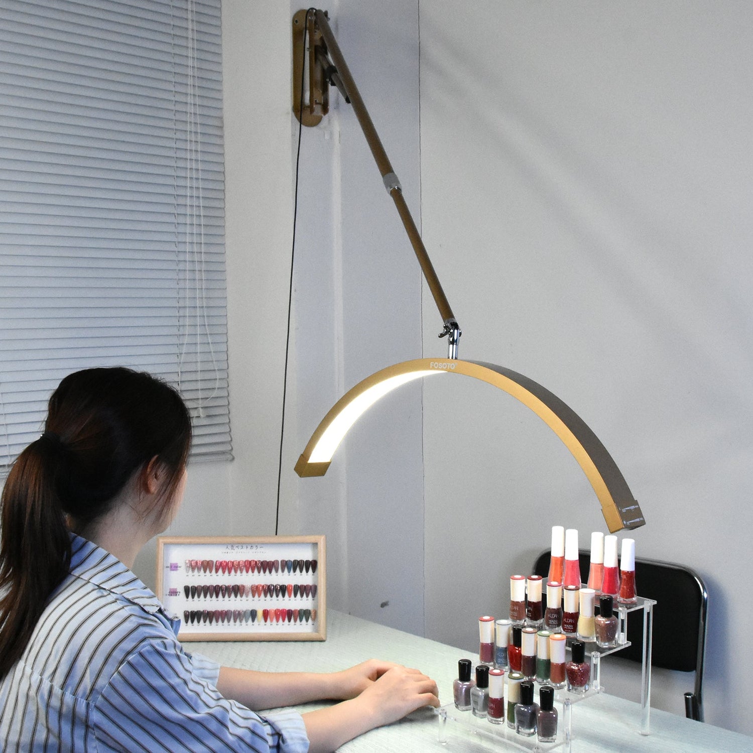 wall mounted half moon light