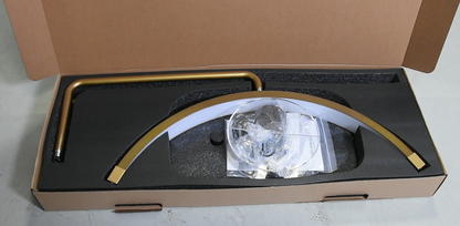 Fosoto  Professional 28” 45W LED Half-Moon Beauty Light with Tool Tray for Lash Extension & Makeup