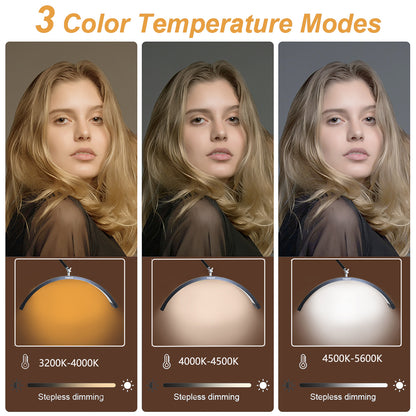 Fosoto Multi - directional U - shaped LED Wall Mounted Half Moon lamp Beauty Salon Supplement Light For Lashes Beauty Tattoo Nail - FOSOTOFosoto Multi - directional U - shaped LED Wall Mounted Half Moon lamp Beauty Salon Supplement Light For Lashes Beauty Tattoo Nail