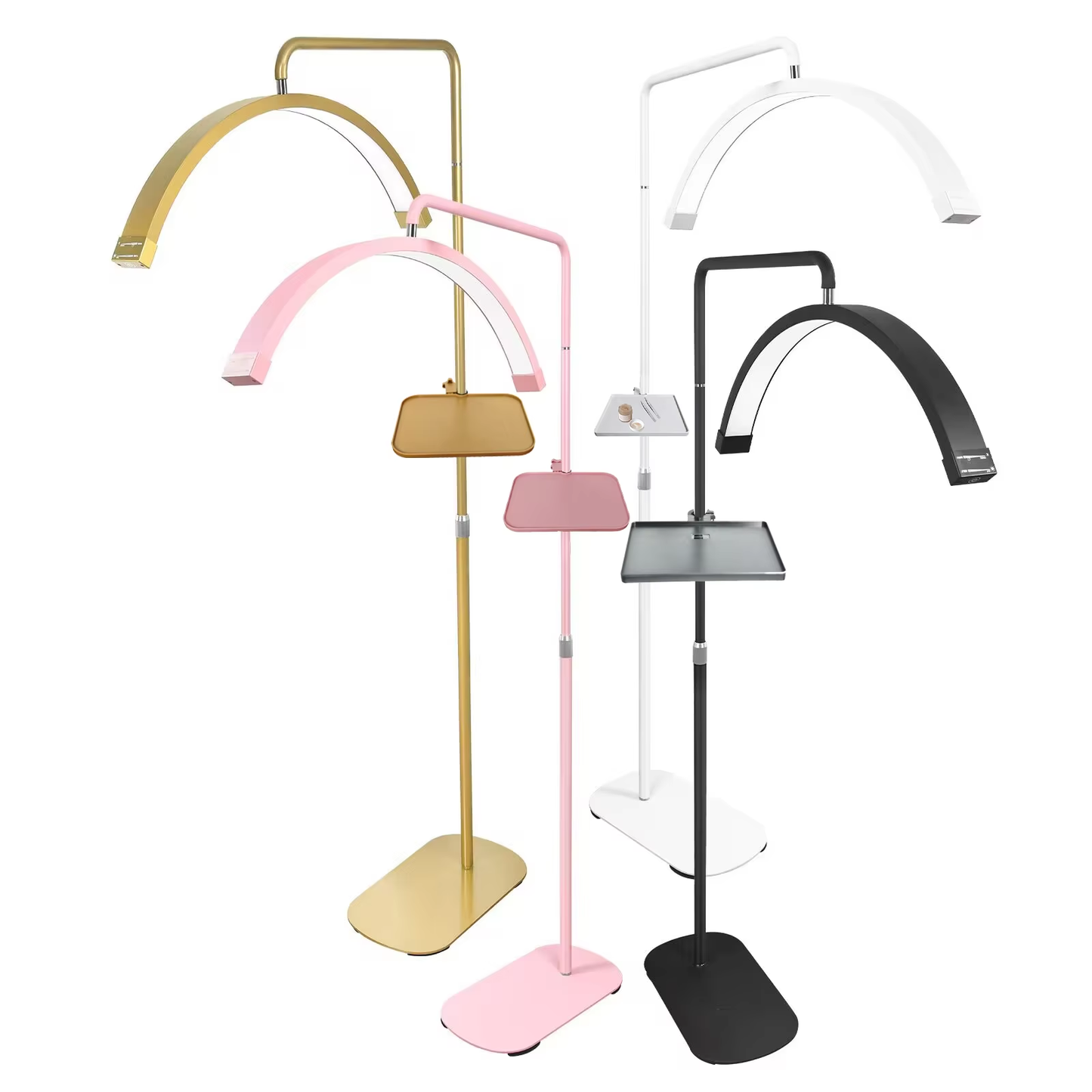 Fosoto Y9 Floor LED Eyelash Half-moon Shaped Fill Light Diamond with Remote control &Tray