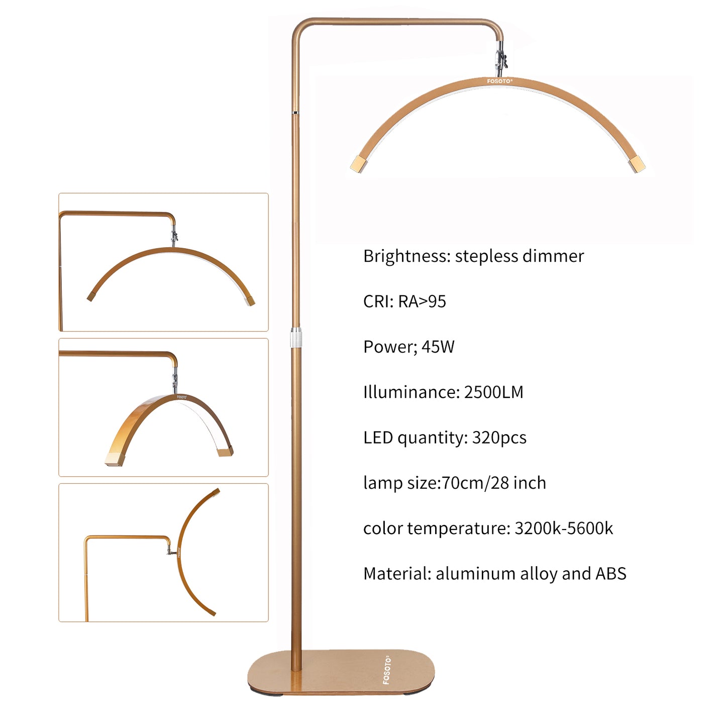 FOSOTO FT-Y16 Multifunctional Beauty Fill Light with remote | Ideal for Makeup, Live Streaming & Photography