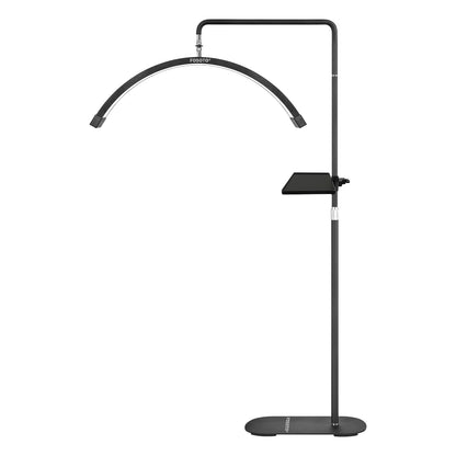 Fosoto 28inch Multifunctional Ring Light Half Moon LED Lamp with remote control Floor Video Fill Light for Beauty Salon Makeup