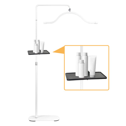 Fosoto Half-Moon 29'' LED Light with Phone Clip – Multifunctional Ring Lamp for Salon, Streaming, Lash & PMU Work