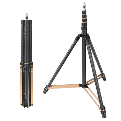 Fosoto SL285 Carbon FiberLed Light Tripod Stand 2.5m Head Softbox For Photo Studio Photographic Lighting Flash LED Light - FOSOTOFosoto SL285 Carbon FiberLed Light Tripod Stand 2.5m Head Softbox For Photo Studio Photographic Lighting Flash LED Light