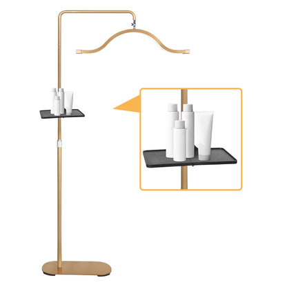 Fosoto FT-Y17 29'' LED Lash Light with Magnetic Remote & Tray, 45W Half Moon Floor Lamp for Eyelash, Makeup & Tattoo