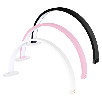 Fosoto FT - Y10II 20W Led Nail Table Lamp Manicure Fill Light Half Moon Desk Light With Phone Holder For Lashes Nail - FOSOTOFosoto FT - Y10II 20W Led Nail Table Lamp Manicure Fill Light Half Moon Desk Light With Phone Holder For Lashes Nail