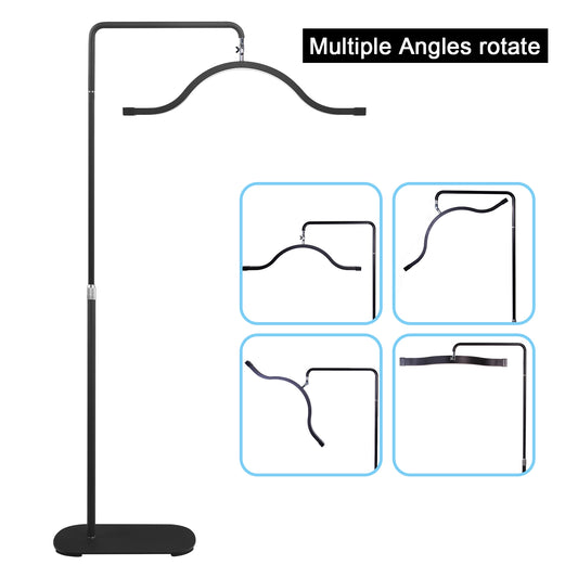 Fosoto Half-Moon 29'' LED Light with Phone Clip – Multifunctional Ring Lamp for Salon, Streaming, Lash & PMU Work