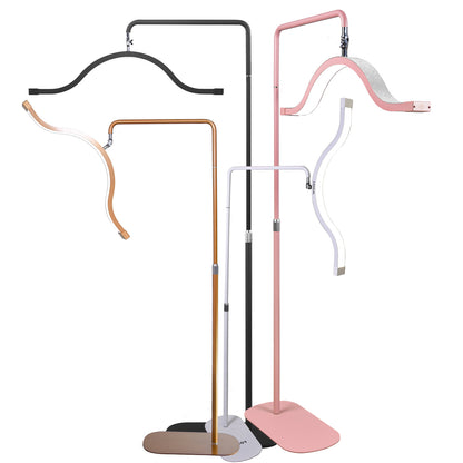 Fosoto Half-Moon 29'' LED Light with Phone Clip – Multifunctional Ring Lamp for Salon, Streaming, Lash & PMU Work