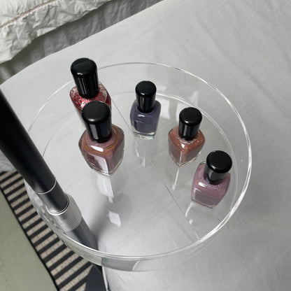 Transparent Storage Large Capacity Requires High Quality Tray For Half Moon Lamp Beauty Floor Lamp Tray Fosoto