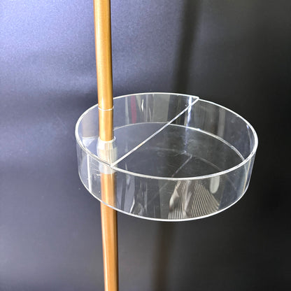 Transparent Storage Large Capacity Requires High Quality Tray For Half Moon Lamp Beauty Floor Lamp Tray Fosoto