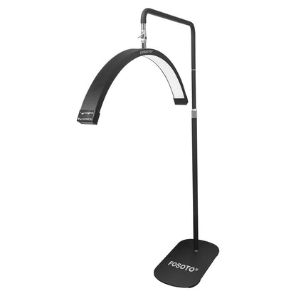 Fosoto Multifunctional Half Moon Lamp Video Ring Lash Light For Beauty Facials Salon Tatoo Live Stream Photography Photo TikTok