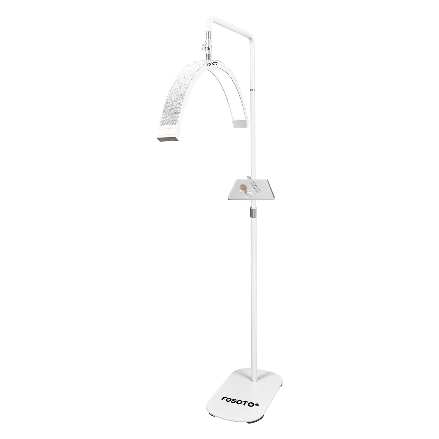 Fosoto 28inch Multifunctional Ring Light Half Moon LED Lamp with remote control Floor Video Fill Light for Beauty Salon Makeup