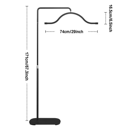 Fosoto Y13 Floor lashes Lamp  45W 29INCH LED Cloud Half Moon Light for Makeup, Lash, Photography & Live Streaming