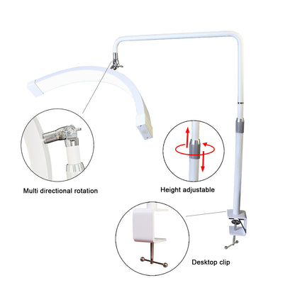 FOSOTO FT-Y11A 40W Multi-directional Led Nail Lamp Desktop Arch Ring Led Lights Manicure Lamp Nail Art Light for Tattoo Beauty Salon
