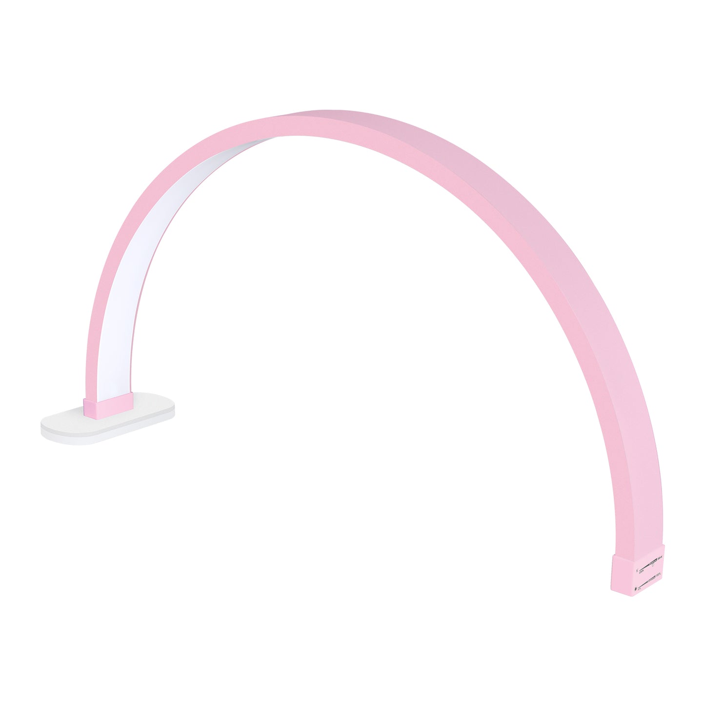 Fosoto FT-Y10II 20W Led Nail Table Lamp Manicure Fill Light Half Moon Desk Light With Phone Holder For Lashes Nail