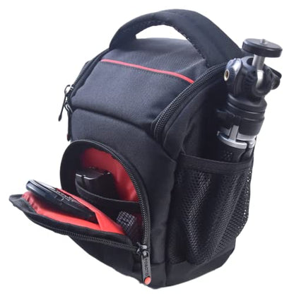 FOSOTO DSLR SLR Compact Camera Bag Compatible for Nikon D5100 D5300 D90 Canon T4 T5 600D 650D Panasonic Lumix FZ80 Sony Fujifilm with Waterproof Rain Cover - FOSOTOFOSOTO DSLR SLR Compact Camera Bag Compatible for Nikon D5100 D5300 D90 Canon T4 T5 600D 650D Panasonic Lumix FZ80 Sony Fujifilm with Waterproof Rain Cover