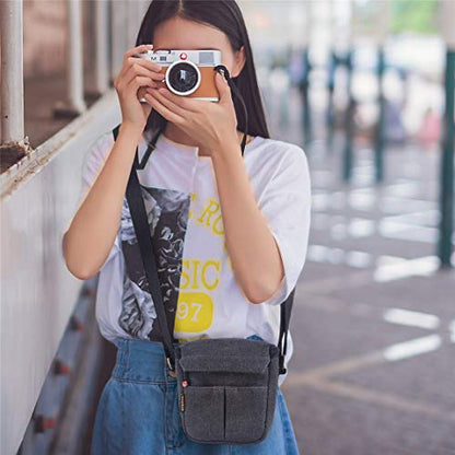 FOSOTO Camera Case Bag for Canon PowerShot SX740 SX540 G7X G9X Mark II Sony a6000 a6100 a6400 A6500 RX100 DSC - W830 W800 Panasonic Lumix GX85 Fujifilm XE3 Nikon L340 L31 J5 Mirrorless Cameras - FOSOTOFOSOTO Camera Case Bag for Canon PowerShot SX740 SX540 G7X G9X Mark II Sony a6000 a6100 a6400 A6500 RX100 DSC - W830 W800 Panasonic Lumix GX85 Fujifilm XE3 Nikon L340 L31 J5 Mirrorless Cameras